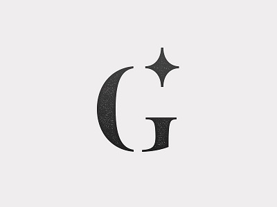 Galaxy Logo concept branding g logo serif star stencil
