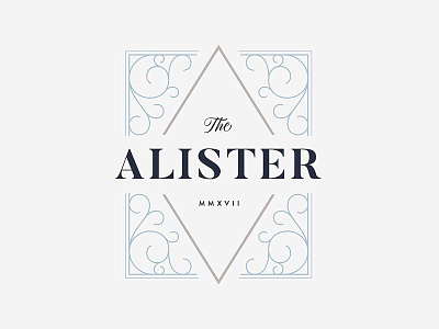 The Alister brand concept apartment branding country countryside french logo real estate