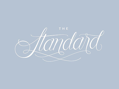 The Standard branding custom hand lettering lettering typography