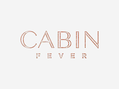 Cabin Fever cabin fever texture type typography