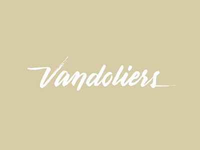 Vandoliers brush script branding brush hand lettering lettering logo script vandoliers