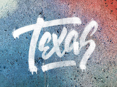 Texas Spray Paint custom drip graffiti lettering paint script spray paint tag tagged typography