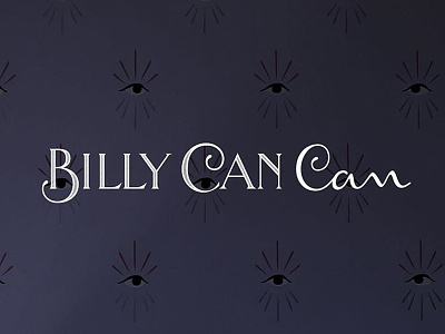 Billy Can Can branding custom french hand lettering lettering typography vintage