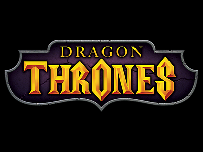 Dragon Thrones Gamers game logo photoshop