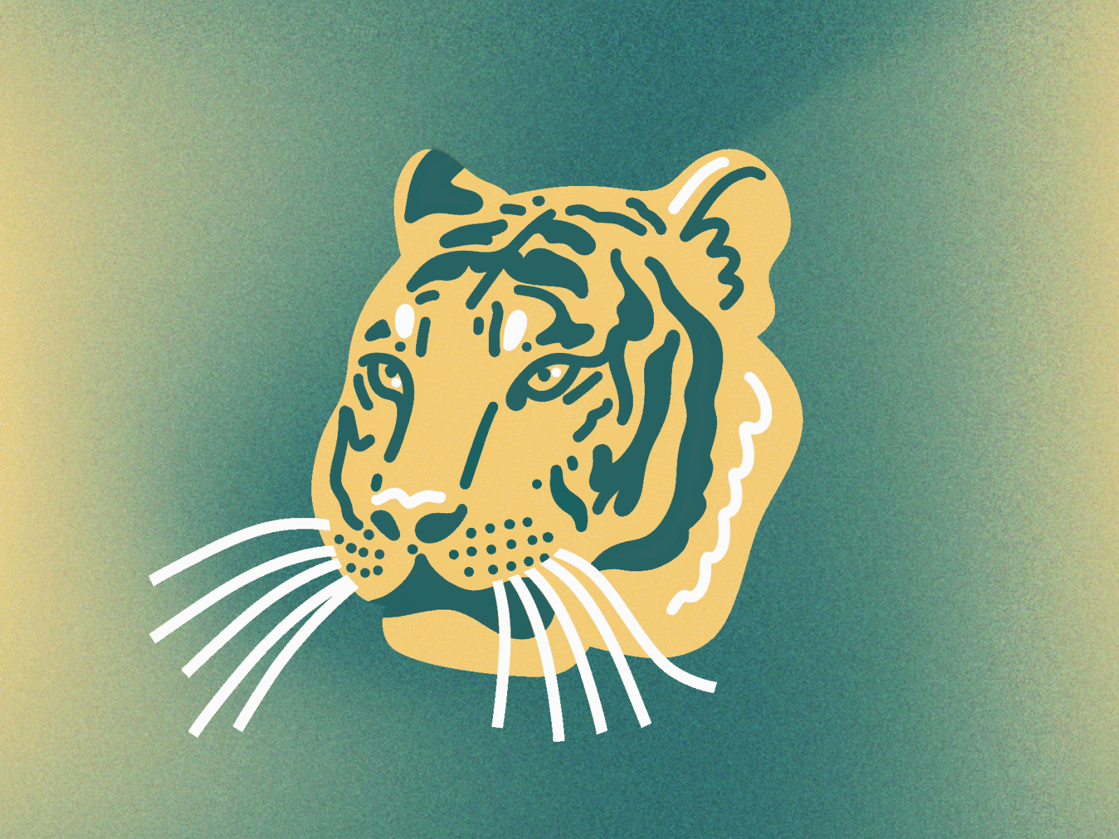 Tiger Roar GIPHY Sticker animation gif giphy illustration roar sticker