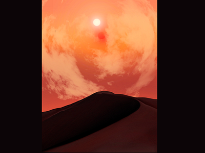 Dune environment illustration ipad