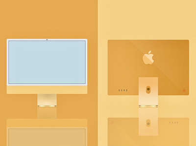 iMac illustration 🖥 branding design graphic design illustration illustrator vector