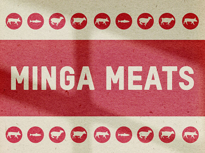MINGA MEATS BRANDING 2/2 animals brand identity branding design graphic design illustration illustrator logo logodesign typography vector