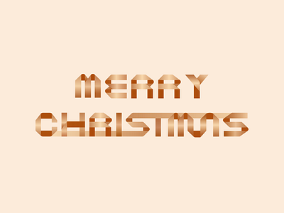 Ribbon type: Merry Christmas branding christmas design graphic design illustration illustrator logo typedesign typography vector