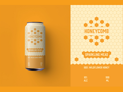Honeycomb Mead concept branding design graphic design illustration illustrator logo packaging product typography vector