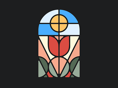 MNML window design design flower graphic design illustration logo vector