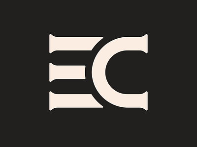 EC brand identity branding design graphic design illustration illustrator logo logodesign monogram typography vector