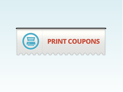 Printing Coupons coupons icon paper print coupons ui printing out ui