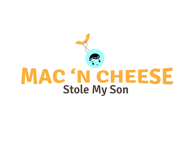 Mac 'N Cheese Stole My Son Logos blog branding logo logo comps mac n cheese logo