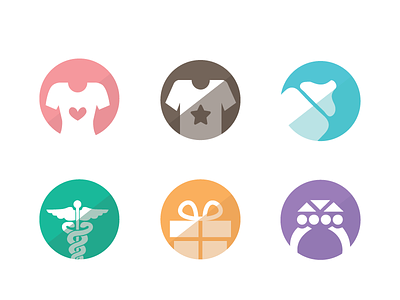 Free Vector Category Flat Icons 