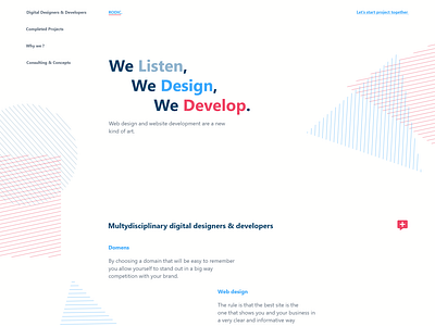 We Listen, We Design , We Develop