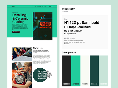 Style Guide Landing page by Asad Akbar on Dribbble