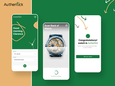 Watch Authentick Mobile Application 3d animation branding graphic design logo motion graphics ui