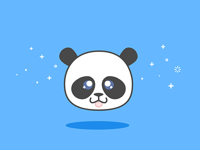 Sparkle Panda blue illustration panda sparkle vector