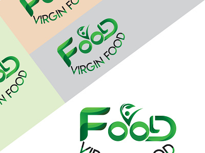 Virgin Natural Food Logo eco logo food log green logo logo ntural logo mark organic logo