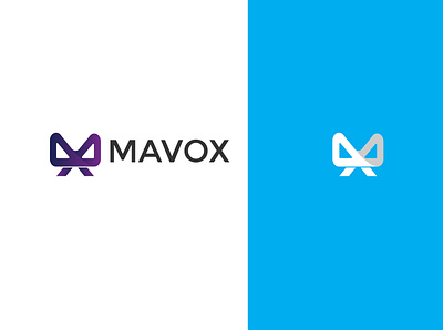 MAVOX LOGO alphabet logo app logo design brand identity branding design logo ntural logo mark versatile logo