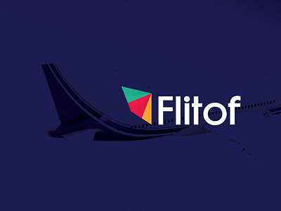 Flitof app logo design aviation logo brand identity branding graphic design logo ntural logo mark