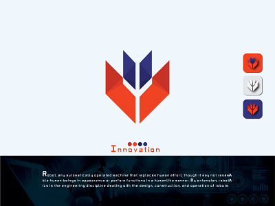 Innovation app logo design brand identity branding design illustration innovation logo logo logo challange logo design march2023 ntural logo mark robotic logo space logo tech logo technology logo