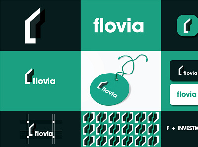 FLOVIA alphabet logo app logo design brand identity branding construction logo design illustration logo ntural logo mark organic logo real estate logo ui