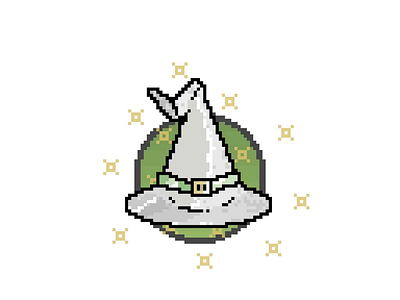 Good Witch pixel art. witch.