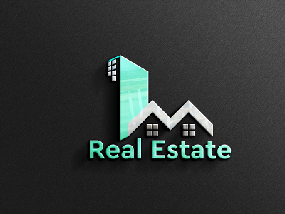 Real Estate Logo branding design flat logo logo logo design logo designs logodesign minimal real estate logo realestate vector