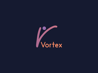 VORTEX LOGO DESIGN brand identity branding design flat logo logo logo design logo designs logodesign logos minimal typography vector