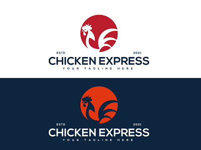 CHICKEN EXPRESS LOGO brand identity branding chicken chicken logo chicken wings chickens design logo logo design logo designs logodesign logos minimal typography