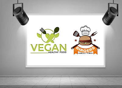 food logo brand identity branding design flat logo food logo logo design logo designs logodesign minimal typography