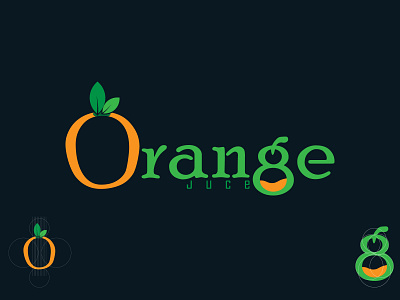 Orange Juce Logo brand identity branding design illustration juce logo logo design logo designs logodesign orange logo vector