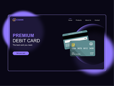 Debit Card Landing Page