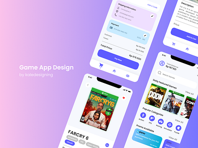 Game App Design app design illustration mobile app mobile design ui ux