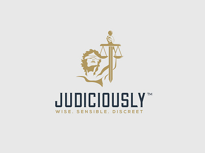 Law App logo app blind gold judge judicious lady justice law logo scales sword