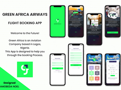 Green Africa Airways Booking App Designed By Amobeda Noe(UI/UX)