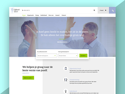 Concept Design V1 b2b corporate homepage ui design