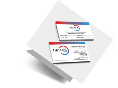 Haller Business Card branding business card business card psd design flat minimal