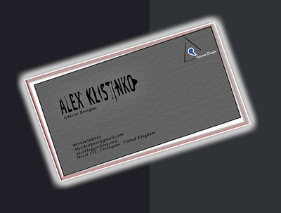 Alex card branding business card business card psd design flat illustration minimal