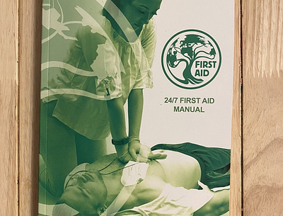 First Aid Manual branding design flyer illustration minimal poster design