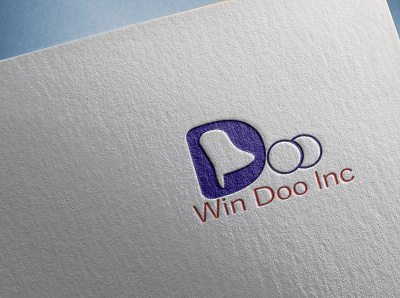 doo win branding design flat logo minimal ui vector