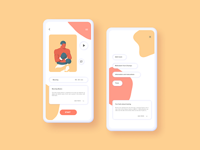 Boxing classes UI/UX design