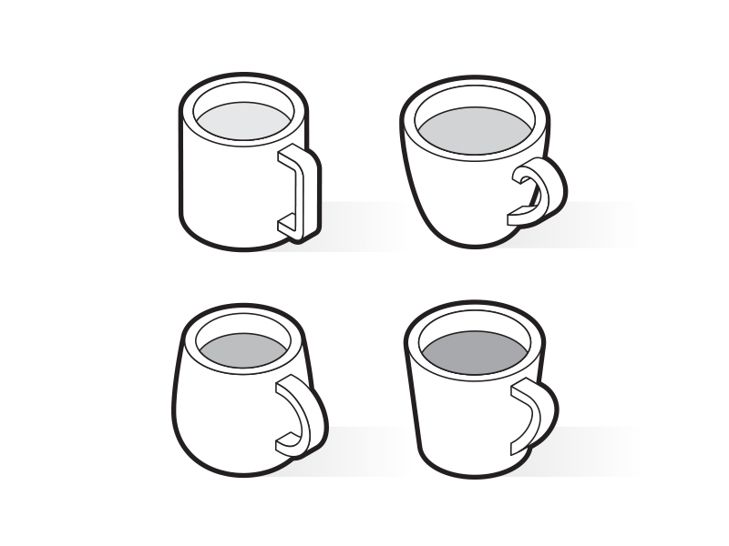 Coffee Cup Icon Isometric 3d Style Stock Illustration 405128362   Shutterstock