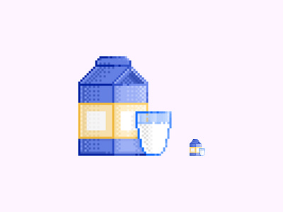 #07 Milk pixel art