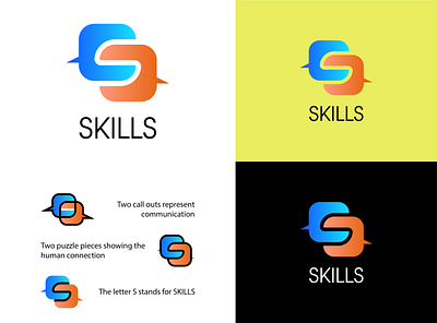 SKILLS - Counseling & Academic Services - Logo Concept branding design flat graphic design icon illustrator logo minimal vector