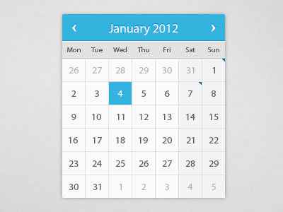Calendar calendar interface design