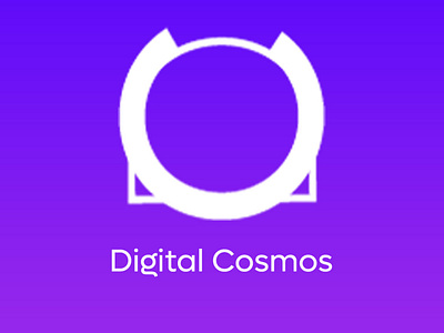 DIGITAL COSMOS LOGO brand identity branding business card business card design digital digital cosmos graphic design illustrator logo minimal photoshop real estate violet website