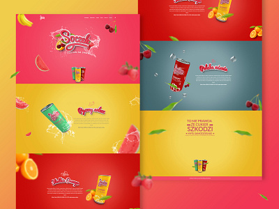 Juices design drinks fruits juicy landing landing page product branding ui visual website